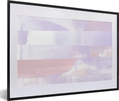 Produktbild von MuchoWow® Gerahmtes Poster Pastell - Farbe - Gestaltung 60x40 cm - Poster mit Schwarzem Bilderrahmen Wandposter Rahmen Foto Bilder - Schlafzimmer - Plakat in Rahmen - Drucken
