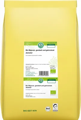 Produktbild von Majoran gerebelt getrocknet 0,5kg