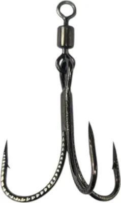 Produktbild von Troutwerk Drillinge mit Wirbel - 5 Drillingshaken, Größe:8