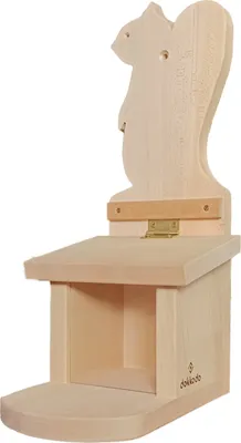 Produktbild von Dokkodo | Eichhörnchen Futterhaus - Robustes und Stilvolles Eichhörnchenhaus | Wetterfest, zum Aufhängen | mit Futterspender, Futterkasten und Futterhaus für Eichhörnchen