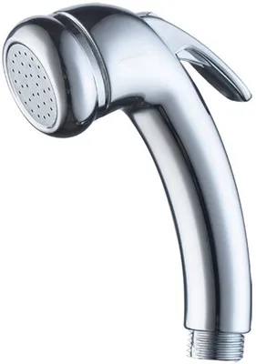 Produktbild von Hochdruckduschkop mit 1/2" Chormetalldraht, Schaltknopf, für Badewannen, Boote, Caravans, Wohnmobile