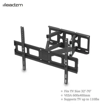 Immagine prodotto di Supporto a parete per televisori LCD e LED, inclinabile e girevole, per schermi da 32 a 70 pollici, con livella