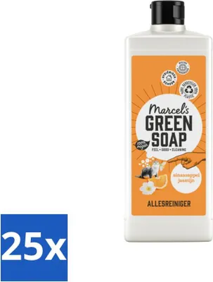 Produktbild von Marcel's Green Soap - Allzweckreiniger - Orange & Jasmin - Natürlich & Wirksam - 750 ml - Vorteilspack - 25 Stücke