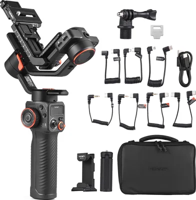 Produktbild von Hohem iSteady MT2 3-Achsen-Kamerastabilisator, Gimbal-Stabilisator fuer Smartphones, 1,2 kg/2,64 lbs Nutzlast, unterstuetzt BT-Verbindung, kompatibel mit Samart-Telefonstativ, DSLR-Kamera, spiegellose Kamera, Canon/Sony/Panasonic/Nikon/Fujifilm