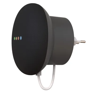 Produktbild von Halterung für Google Nest Mini – Wandhalterung - Kompakt - 2. Generation - Verbirgt lose Kabel – Grau