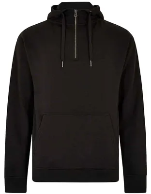 Produktbild von Kustom Kit - Kapuzenpullover mit kurzem Reißverschluss für Herren/Damen Uni LT3644 (XL) (Schwarz)