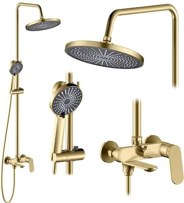 Produktbild von Rea Duschgarnitur Marco Brush Gold