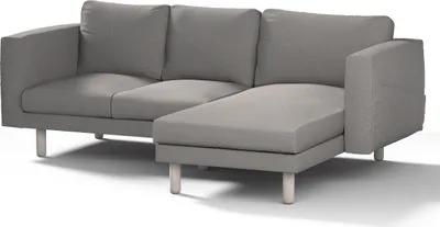 Produktbild von Dekoria Bezug für Norsborg 3-Sitzer Sofa mit Recamiere, grau, Norsborg Bezug für 3-Sitzer Sofa mit Recamiere