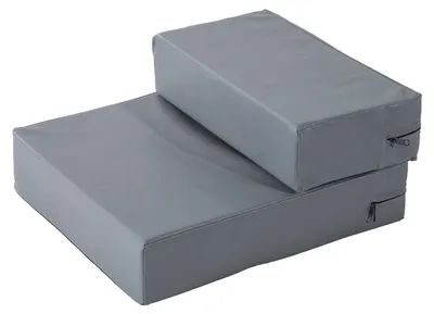 Produktbild von Haustiertreppe Klappbare 2-Stufen Tierunterlage Für Katzen & Hunde, Grau, L45Xb39Xh20 Cm