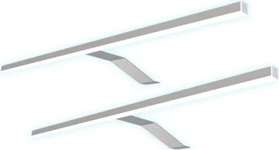 Produktbild von kalb | LED Aufbauleuchte Edelstahl warm neutral für Schranklicht Beleuchtung verchromt 2er Set neutralweiß