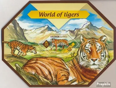 Produktbild von Briefmarken Salomoninseln 2014 Mi Block 315 (kompl. Ausg.) postfrisch Tiger