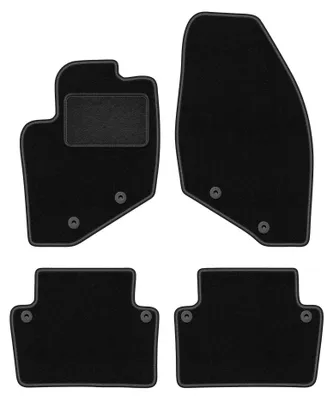 Obrázek produktu pro Velurové autokoberce pro: Volvo S80 I 1998-2006 (sedan) – sada 4 ks, černé, na míru – Wielganizator LUX