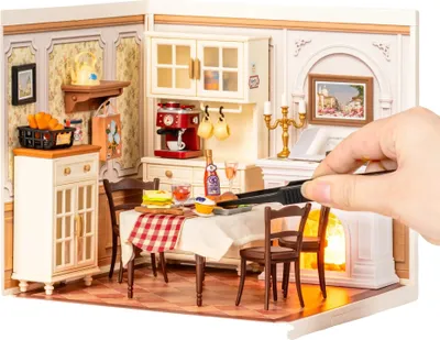 Zdjęcie produktu dla Zestaw do budowy miniaturowego domu, 150 części, skala 1:24