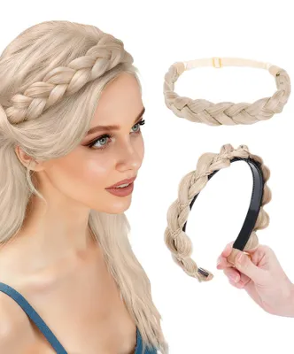 Productafbeelding van Elastische Haarband met Vlechtset van 2 - Voor Vrouwen