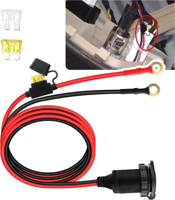 Produktbild von Zigarettenanzünder Steckdose 12v,Zigarettenanzünderbuchse Wasserdicht Marine Grade,Gleichstrom-Feuerzeugsteckdose Steckdose Für Boot Motorrad Auto Mit Anschlusskabel 20A