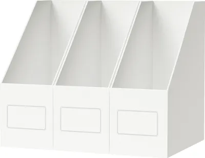 Produktbild von Zeitschriftencassette A4 - Weiß - 3 Stück - Stabiler Karton