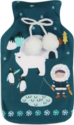 Image de Bouillotte + housse polaire Petit ourson