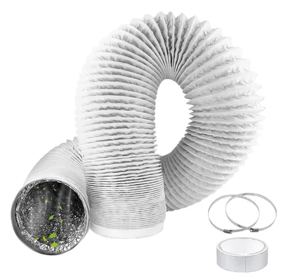 Abluftschlauch Ø 150 mm x 3 m, PVC-Aluminium, flexibel