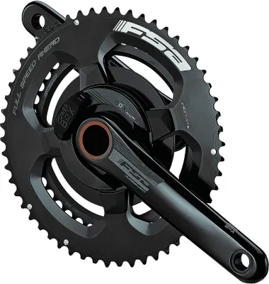 Produktbild von FSA Leistungsmesskurbel Powerbox Road Alloy 2x 175 mm Schwarz - präzise Wattm...