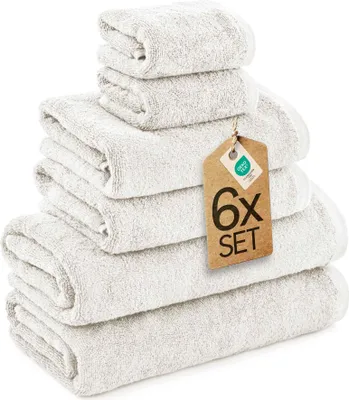 Produktbild von etérea Frottier Handtuch Baumwolle Anthrazit 6 teilige Set II