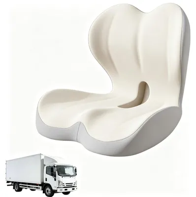 Produktbild von Orthopädisches Sitzkissen mit Rückenlehne - Ergonomischer viskoelastischer Schaum für Bürostuhl und Auto