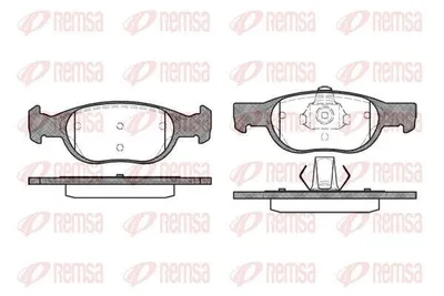 Produktbild von REMSA Bremsbeläge Satz Vorne Bremsklötze für FIAT PUNTO (188) 0588.10