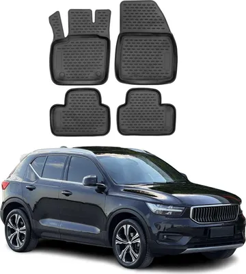 Produktbild von OMAC Gummimatten Fußmatten für Volvo XC40 2017-2024 TPE Automatten Schwarz 4x
