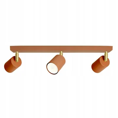 Produktbild von Luxolar - Led Deckenleuchte aus Metal Schwenkbar 3-flammig - Hängelampe Terrakotta Rot/Orange GU10 15W - Verstellbar Deckenlampe für wohnzimmer