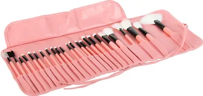 Obrázek produktu pro Verk 24379 Sada kosmetických štětců v růžovém pouzdře 24 kusů