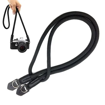 Produktbild von Kameratragegurte, Kameragurt Kamera, Kletterseil, Kamera-Nackengurt, Geeignet für DSLRs, Spiegelreflexkameras und spiegellose Kameras, 105cm