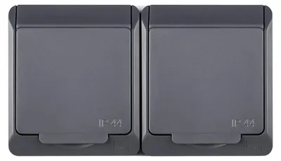 Image de Prise Murale Elektro-Plast Nasielsk Gris 0325-07