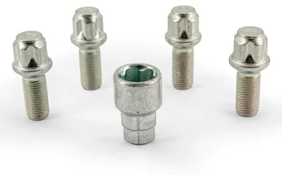 Productafbeelding van H&R Wielslotset R14, M14x1.50x28mm, met kogelslot - 4 wielslotbouten