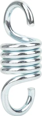 Image de Silver Heavy Duty Spring Suspension Hooks Métal Crochet de hamac Rotation des accessoires de chaises suspendues pour patio extérieur (Suspension)