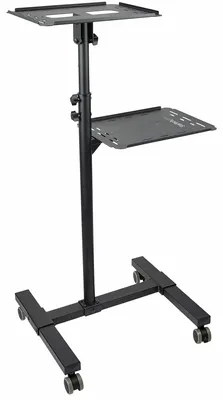 Immagine prodotto di StarTech.com ADJPROJCART Carrello e supporto multimediale Nero Supporto multimediale