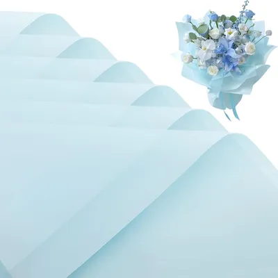 Produktbild von 20 Blätter mattes Blumen Geschenkpapier doppelseitig wasserdicht für Floristen Hochzeit Geburtstag Party Dekoration Geschenkverpackung 558 x 559 cm