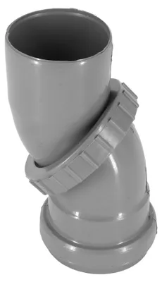 Produktbild von HT Rohr Bogen Abwasser Abfluss DN 50 Drehbar Bogen 0 - 90°