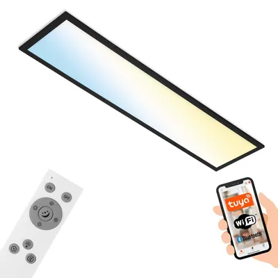 Obrázok produktu pre LED panel CCT WiFi Swivelling App 28 W čierny kovovo-plastový Briloner