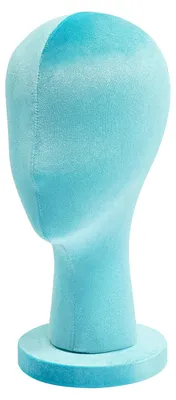 Immagine prodotto di Testa di manichino femminile, aspetto realistico, design leggero, colore blu