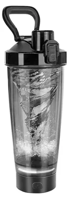 Produktbild von Elektrischer Protein-Shaker – 20 USB-aufladbare Shakerbecher für Proteinshakes, Rührflasche für Proteinmischungen, BPA-freier Shaker für Fitnessstudio, Schwarz