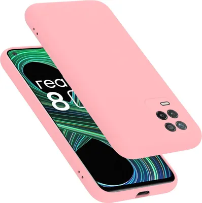 Zdjęcie produktu dla Etui ochronne Cadorabo do Realme 8 5G / V13 / Q3 / Q3i / Narzo 30 5G w kolorze różowym Etui na telefon komórkowy Pokrowiec TPU Etui