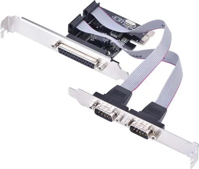 Obrázek produktu pro Adaptér PCIE na 2 sériové porty DB9 RS232 a 1 paralelní port DB25 LPT pro stolní počítače