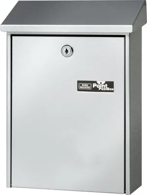 Produktbild von BURG-WÄCHTER Daily 5861 SI, Wandmontierter Briefkasten, Stahl, Silber, Senkrecht, Schlüssel, Oben