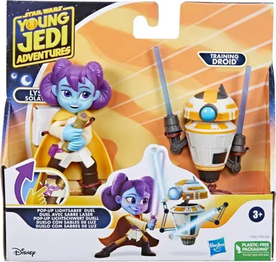 Image de Star Wars Young Jedi Adventures Pop-Up Lightsaber Duel Lys Solay & Training Droid, 4 Jahr(e), Mehrfarbig