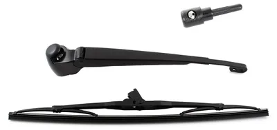 Image de VW Passat B5 Break 97-05 : bras d'essuie-glace arrière + balai d'essuie-glace + buse de lave-glace arrière - kit 2 pièces
