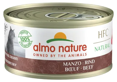 Produktbild von Almo Nature HFC Natural Rind, Adult, jede Rasse, Fleisch, 70 g