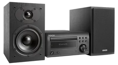 Produktbild von Denon D-M41, Home-Audio-Minisystem, Schwarz, 1 Disks, 60 W, 1-Weg, RCA