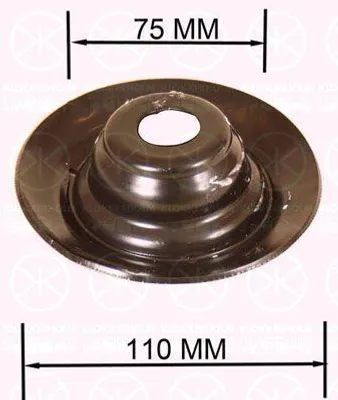 Produktbild von KLOKKERHOLM 9522433 Federteller Vorne für VW GOLF III (1H1) CORRADO (53I) Caddy II Kastenwagen (9K9A) Polo Classic (6V2) für SEAT Ibiza II (6K1)