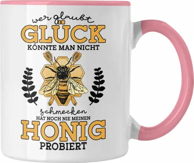 Produktbild von Trendation - Tasse Imker Geschenk Honig Bienenzucht Geschenkidee (Rosa)