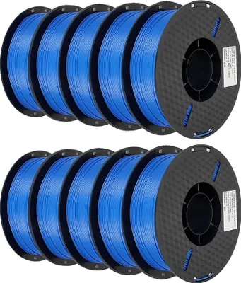 Obrázok produktu pre Filament pre 3D tlačiarne, priemer 1,75 mm, ekologický materiál, 10 kg PLA modrá