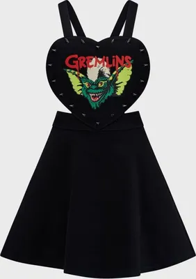 Produktbild von Killstar Kurzes Kleid Damen Gremlins - Stripe Pinafore Dress schwarz S